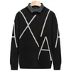 High End Fashion Brand Knit Mens Designer Wool Pullover Sweater Geometric Autum Winter Casual Jumper Ropa para hombre 211018