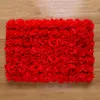 Ghirlande di fiori decorativi XUELY 1 pz Fiore artificiale Decorazione della parete Sfondo di matrimonio Prato Natale Peonia Ortensia rossa 40 * 60 cm