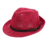القبعات الصيفية قبعة بنما القبعات الجوف خارج القش للرجال النساء شريط جلدي كبير حافة الشمس شاطئ الجاز قبعة فيدورا
