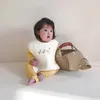 Wiosna Koreański Odzież dziecięca Baby Gruba Bawełniana Haft Ciepła Kamizelka Śpiwór 210515