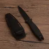 Promotion KS 4007 Outdoor Survival Straight Tactical Knife 8Cr13Mov Double Action Black Oxide Blade ABS Handle Fixed Blades Knives With Kydex