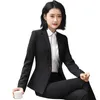 Uniform Design Lady Office Work Pant kjol kostym blazer skjorta väst byxa 3 -stycken uppsättning för kvinnor koreanska formella affärsröd kostymer kvinnors två
