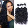 Brazilian Human Hair Weave 3/4 Bundles Water Wave 100g/pc Natural Color Non Remy Extensions