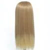 613 Blonde Straight Synthetic Hair Wigs With Headband Glueless FullMachineMade Wig for Black Women64672637793117