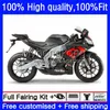 Инъекции обтекатели для Aprilia RSV 1000 R RSV1000R Mille Glossy Black 13No.20 RSV1000 RSV1000 R RR 10 11 09 12 13 14 15 RSV1000RR 2010 2011 2009 2012 2013 2014 2015 Кузов