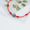 7 nœuds Blue Evil Eye Bracelet Paper Carte Bracelet Réglable Lucky Red String Bracelets Couple Jewelry Friendship Bracelet 2PSCS1296045