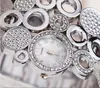 Personalized Fashion Clothing Accessories Silver Watches Wide Mesh Bracelet Ladies Watch Womens Wristwatches