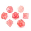 Semi-precious Stones 7pcs/set D&D Loose Gemstones Professional Handmade Custom Engrave Dungeons & Dragons RPG Board Game Digital Entertainment Polyhedron Stone Dice