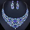 FARLENA Jewelry Exquisite cute Flower Necklace Earring Sets with Crystal Rhinestones Fashion Bridal Wedding Party Jewelry sets H1022