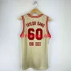 Stitched Custom Wiz Khalifa # 60 Taylor Gang eller Die Basketball Jersey Hip Hop Men Kvinnor Youth Basketball Jerseys XS-6XL