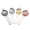 304 Stainless Steel Strainer With Long Handle And Tapered Pointed Ears Flour Sieve Oil Spill Spoon Mesh Filter