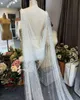 Wraps vestes Topqueen G41 Bridal Cape Voile avec Perles Châle Bolero Capes pour robe Mariée Tulle Été