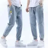 3 Colors Available Men's Thin Loose-fitting Harlan Jeans 2021 Summer New Classic Style Advanced Stretch Loose Casual Pants Male X0621
