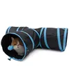 Cat Toys Collapsible Tunnel With Ball Play Y Shape 3 Holes Funny Animal Toy Kitten Puppy Dog Exercise Cave House Training Tool