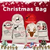 Оптовые продажи! Рождество Santa Sacks Подарочные сумки Рождественские Украшения Холст Сумка Santa Sack Drawstring Сумка с Отектогами Санты Партия Клауса Мешок Сумки Партия Семейная Игрушка A12