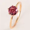 Cluster Rings DODO Classic 6 Vintage Rose Gold Color For Women Red Stone Bridal Wedding Fashion Jewelry Accesorios Mujer DD538