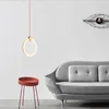 Pendellampor nodisk kreativ restaurang led ljus café klädbutik sovrum hängande imitation marmor hem dekor lampa