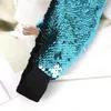 Diy Fish Scale paljett paillette pannband elastiska hårband wrap för kvinnor barn mode smycken vilja och sandig