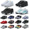 TN Plus 3 Löpskor Mens Trainer Chaussures 3.0 Triple Black Laser Blue Bred Hyper Violet Silver Röd rök Grå Utomhus Sport Sneakers