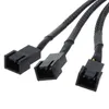 Multi-Port 3 in 1 Netzteil Verlängerungskabel 12V 30CM 3Pin Lüfter PWM Y Splitter Port PC Computer Kühlung 22AWG Draht Zubehör