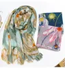 Sarongs Bohemian Frühling Sommer Schals und Wraps elegante Damen Winterschals Hijab Bandana bedruckter Seidenschal für Frauen große Pashmina