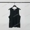 22ss Erkek Kadın Tasarımcılar Yelek T-Shirt Tee Mektuplar Kısa Kollu Adam Ekip Boyun Paris Moda Streetwear Bej Siyah Gri S-XL