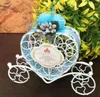 100pcs Iron Romantic Pumpkin Carriage Wedding Party Candy Box Favor Gifts Baby Shower Weddings Decoration Sn2723