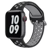 Cinta de silicone para banda de relógio Apple 45mm 41mm 4mm 42mm 40mm 38mm Sports Bracelete respirável para iwatch Series 7 6 5 4 3 Bandas SE