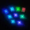 LED Ice Cube Multi Color Changing Flash Night Lights Liquid Sensor Water Submerible For Christmas Wedding Club Party Decoration Nighting Lights 960 PCS/Lot