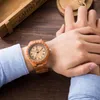 腕時計のトップメン039S日本Quartz Real Cherry Wood Watches1781426