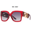 Mode Personlig metall Dekorativa Solglasögon för män Oregelbunden stor ram Damsolglasögon UV400 4402