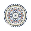 Carpets European Style Retro Round Rugs Home Bedroom Geometric Line Living Room Decor Floor Mats Leisure Area Rug