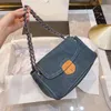 Diseñadores Stray Bag Serie Retro Bolso de mujer 2023 Estilo de moda Bolso de mezclilla que combina con todo Tamaño 29 cm