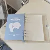 Minkys Ankomst A7 A6 A5 90 Sheets Blue Binder Notebook Dagbok Journalagendan Planner Bullet Book Gift School Stationery 210611