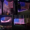 420 LED Bandiera americana String Lights Stati Uniti 110 V Luce netta impermeabile per Yard Garden Festival Holiday Party Decorazione natalizia