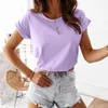 Women's T Shirts Cotton Shirt Women Summer Oversized Solid Basic Tees 9 Color Casual Loose Tshirt Korean O Neck Khaki Tops