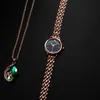 Panie Zegarek Kwarcowy Zegarki 16mm Moda Casual Wristwatch Works Wristwatches Atmosferyczny Biznes Montre De Luxe Prezent Color5