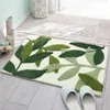 3d växtdesign flocking badrumsmatta 1 st absorberande golv matta dörrmatta mattor hem hall matta toalett rug kök mattor 210724