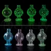 Smoke 25mmOD New Luminous Glass Bubble Carb Cap Four Styles Caps Heady Smoking Accessories For Beveled Edge Quartz Banger Nails Dab Rigs