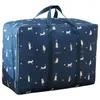 Сумки для хранения Оксфорд Портативный багаж движущаяся сумка Большая емкости Тележка для путешествий Дом Влатостойкий сортировочный гардероб Отделка