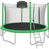 12Feet Trampolines for Kids with Safety Enclosure Net, Basketball Hoop and Ladder, Easy Assembly Round Outdoor Recreational Trampoline USA a41