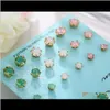 Jewelry Stud Sets Nine Of Earrings Different Sizes Colos Fashion Od Drop Delivery 2021 L0Vko