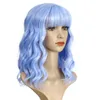 16 Inches Synthetic Wig in 17 Colors Pelucas Loose Body Wave Simulation Human Hair Wigs WIG-348