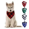 Collier écharpe pour chien de compagnie Bib Bow Triangular Bandage Foulard Accessoires Colliers Foulard en cuir réglable