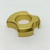 12mm de brass de brass tigre puro de cobre edc anel de defesa autoconseff -chaves designer criativo criativo