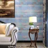 Art3D 17.7inx78.7in Peel and Stick Wallpaper - Decoratieve Zelfklevende Film Houtkorrel Wallpapers voor Meubelkast Countertop Plank papier, blauw