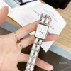 Principal Mulheres de design de alta qualidade Chain Bracelet Chain Luxury Sexy Square Dial Face Lady Wristwatch Nobel Feminino Quartz Nice Dro8958942