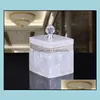 Bath Home & Gardeth Aessory Set Luxury Bathroom Rhinestone Washroom Aessories Toothbrush Holder Soap Dispenser Storage Tray For Wedding Tiss