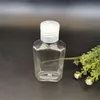 Lagringsflaskor 60ml åttkantigt separat flaska Tomt handen Sanitizer Pet Flip Cap Extrusion Bottle Travel Portable Clear Squeezed RH04875