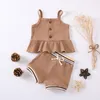 Roupa infantil de verão Bebé roupas roupas trajes para bebês menino conjunto 210528
